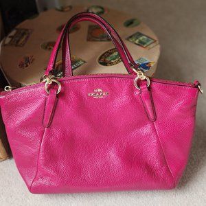 Coach Purse Fuschia/Dark Pink EUC